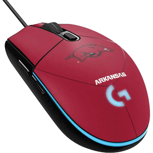 University of Arkansas-Fayetteville Razorbacks Red Logo G203 Prodigy RGB Wired Gaming Mouse Skin